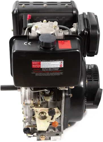 Vista 2 de Motor diésel 406CC 4 tiempos 10HP Motor diesel de eje horizontal de un solo cilindro con sistema de refrigeración por aire de inyección directa