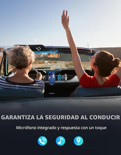 Vista 7 de COMSOON - Receptor Bluetooth 5.0 para auto, adaptador de auxiliar con cancelación de ruido, receptor de música para estéreo, audífonos con cable