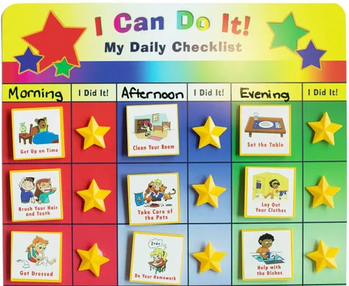 Vista 4 de Lista de control diaria Kenson Kids "I Can Do It