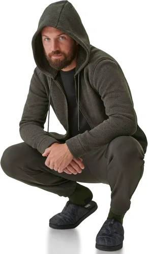 Vista 6 de BASS OUTDOOR mens Sherpa Lined Hood Zip-up Jacket
