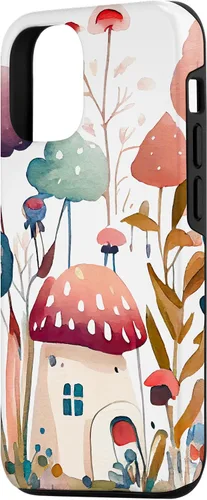 Vista 2 de Funda con patrón de ramo de jardín floral de acuarela para iPhone 14