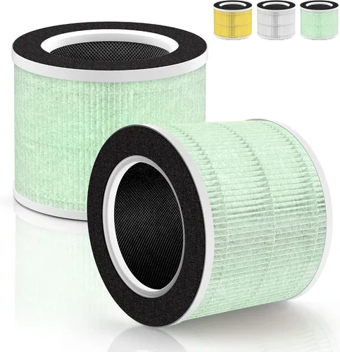 Vista 13 de [Blanco mejorado] RP-AP088 RP-AP088B Filtro de repuesto compatible con RENPHO RP-AP088-F1 RP-AP088-F2 H13 Filtro de repuesto verdadero