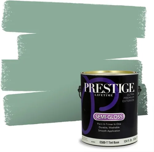 Vista 118 de Prestige Paints - 2 en 1, pintura base y pintura de exterior, E100-N-735BM