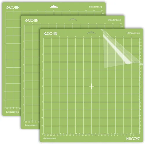 Vista 10 de AOOIIN Alfombrilla de corte LightGrip de 12 x 12 pulgadas para Cricut Explore One/Air/Air 2/3/4/Maker/Maker 3/Maker 4, accesorios de repuesto