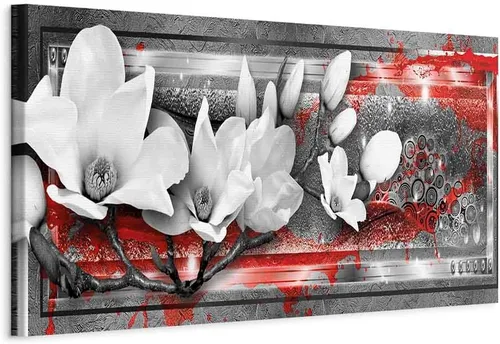 Vista 20 de artgeist Lienzo decorativo para pared, abstracto, 35 x 12 pulgadas, 1 unidad, decoración del hogar, cuadro estirado, pintura fotográfica, imagen