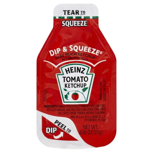 Vista 12 de Paquetes Heinz de ketchup de porción individual (0.3 oz por paquete, paquete de 200)