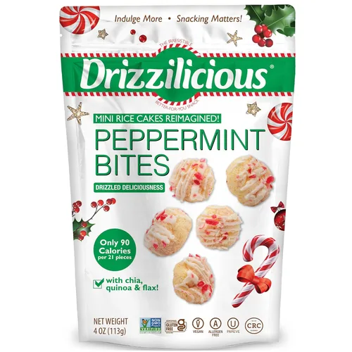 Vista 11 de Drizzilicious Mini Tostadas de Arroz - Tostadas de Arroz Crujientes, Snack Saludable para Adultos y Niños, Tostadas de Arroz Saborizadas, Veganas