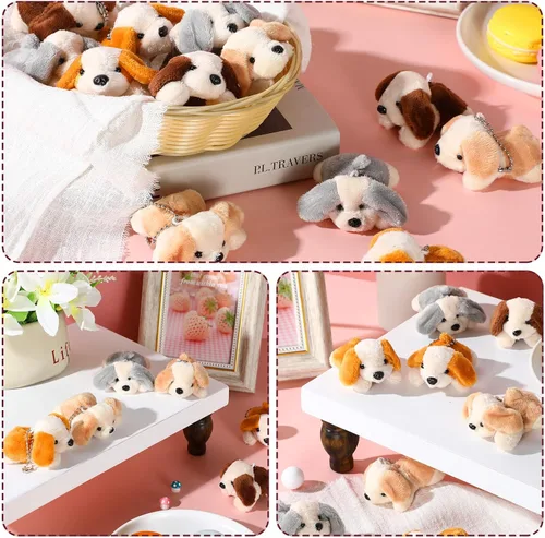 Vista 4 de Sosation - 20 piezas de mini animales de peluche a granel adoptar un regalo suave para cachorros, fiesta de regalo para niños, veterinaria, fiesta
