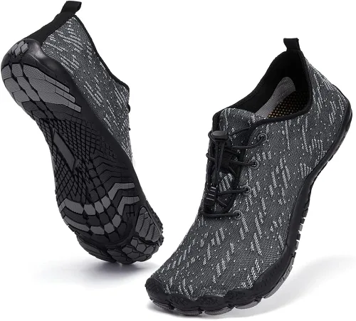 Vista 7 de HIITAVE - Zapatos acuáticos y con sensación de pies descalzos para hombre, calcetines acuáticos de secado rápido para deportes al aire libre