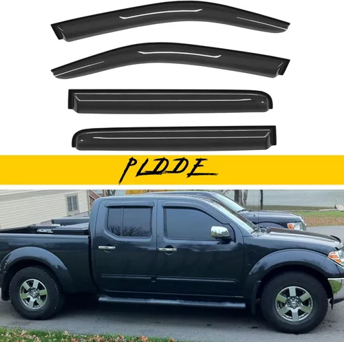 Vista 19 de Protectores de lluvia compatibles con modelos Trailblazer/GMC Envoy 2002-2009 para 5 pasajeros, visera de ventana lateral, deflector de viento