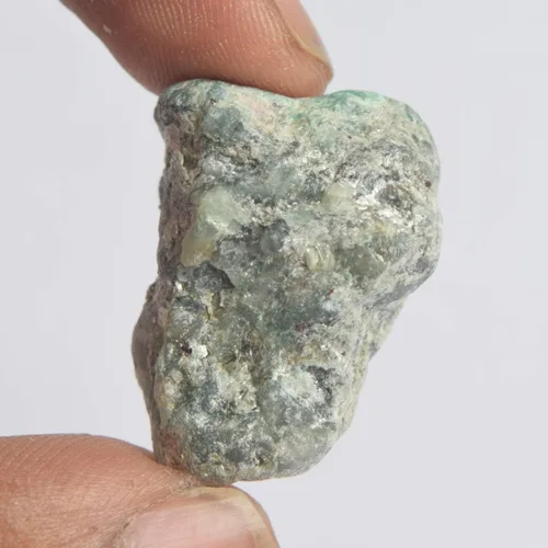 Vista 2 de Una piedra curativa de fuchsita esmeralda de alta calidad de 48.50 quilates, piedra curativa de fuchsita verde áspera natural, Piedra preciosa