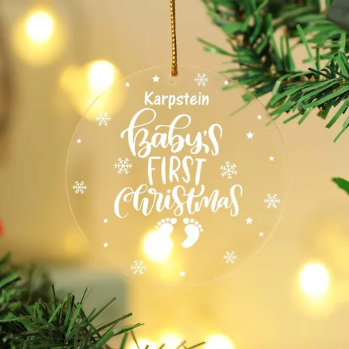 Vista 19 de Adornos de Navidad personalizados, adorno de matrimonio para la primera Navidad 2024, adorno de foto personalizado para mamá, adorno de primera