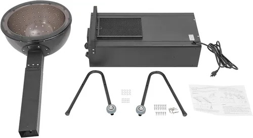 Vista 8 de Secador de pelo de pie para salón, secador de pelo profesional con capucha de 1200 W, secador de salón negro con capucha, temporizador de 60