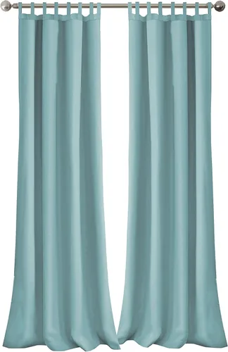 Vista 12 de Elrene Home Fashions 026865643039 - Cortina de ventana para interior/exterior con solapa sólida en la parte superior