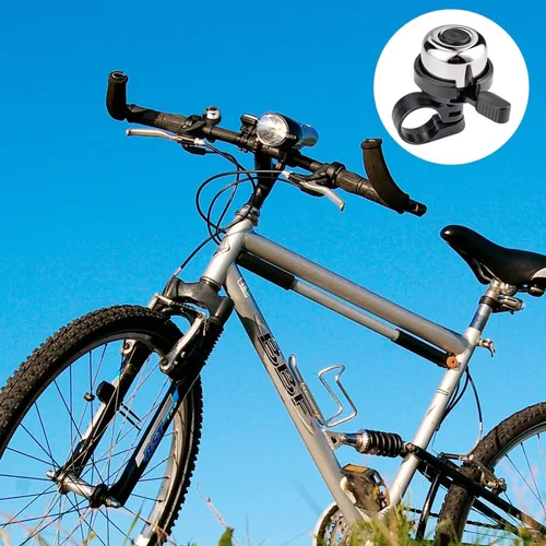 Vista 8 de Campana de bicicleta, paquete de 2 mini campanas de anillo de bicicleta de latón para bicicleta de montaña, bicicleta de carretera, accesorios