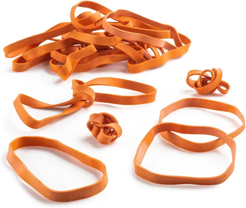 Vista 11 de Gomas de goma PlasticMill - Tamaño #33 - Gomas de color argyle púrpura - 1LB/500 unidades Size 33 Rubber Bands, Office Supplies, Argyle Purple