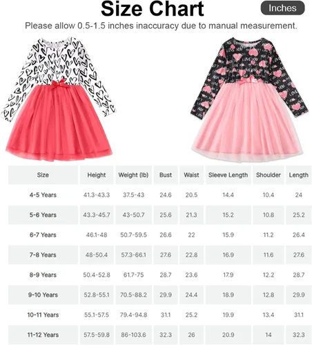 Vista 4 de PATPAT Vestidos de verano para niña, casual, de manga corta, tutú de unicornio para niñas, falda de tul de 4 a 12 años