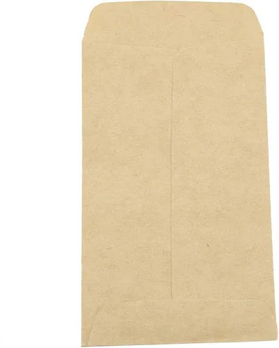 Vista 8 de Tyenaza Paquete de 100 bolsas de papel kraft de 6 x 11 pulgadas para almacenamiento de semillas, sobres en blanco, bolsas de papel para semillas