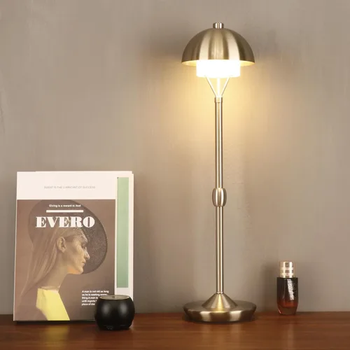 Vista 12 de Modern Table Lamp Cordless Portable Desk Lamp, 2700K Stepless Dimming Rechargeable Battery Operated LED Lights for Bedroom, USB-C Charging