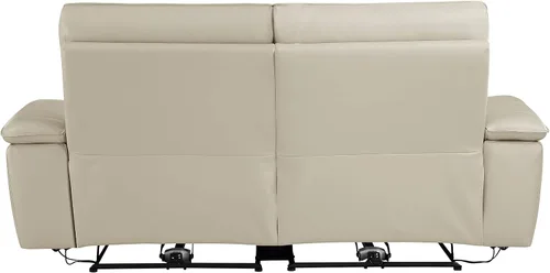 Vista 7 de Lexicon Raelynn Power - Sofá biplaza reclinable doble, color gris pardo gris topo