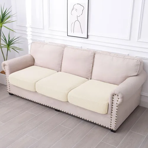 Vista 184 de hyha Fundas impermeables para sofá seccional, fundas de cojín Beige
