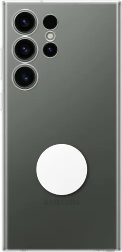 Vista 9 de Samsung Funda protectora para Galaxy S23 Ultra Clear Gadget con empuñadura, soporte, material premium, soporte desmontable para accesorios, versión