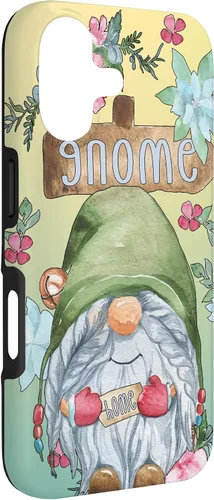 Vista 3 de Funny Gnome Home Graphic for Women and Garden Mom Spring Case for iPhone 17