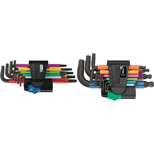 Vista 10 de Wera 05024179001 Juego de llaves Torx L-Key Set 967 Sl/9 con función de retención, MULTI