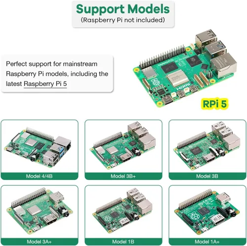 Vista 2 de LAFVIN Kit básico de arranque para Raspberry Pi Junta de desarrollo Breadboard LCD1602 Módulo Python C Java Scratch Starter Kit