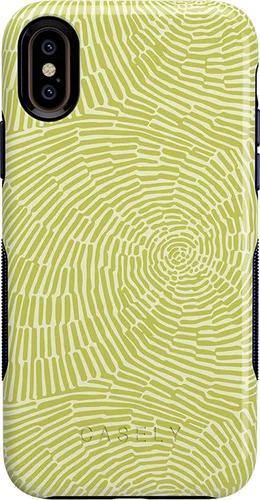 Vista 27 de Casely Funda para iPhone Xs Max Funda con estampado de festival (solo buenas vibraciones)