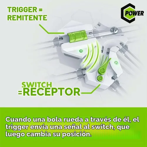 Vista 8 de Ravensburger Interacción de extensión de potencia GraviTrax STEM y juguete de construcción Juego de carreras de mármol y laberinto Sistema