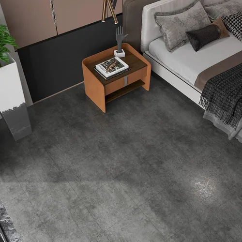 Vista 4 de VEELIKE – Azulejos de despegar y pegar de 12"x12" de concreto gris envejecido, azulejos de vinilo impermeables autoadhesivos removibles grises