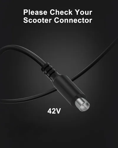 Vista 5 de VHBW Cargador eléctrico de 42 V compatible con AovoPro M365 ES60 EW6 365Go M1 M365Pro AP07 VT01 Scooter -YLT-42V0150 Adaptador de carga, indicador