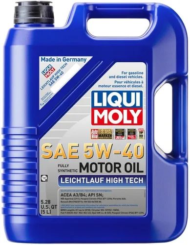 Vista 3 de Aceite de motor Leichtlauf High Tech 5W-40 sintético (5 litros) - Reemplaza el número OE 2332