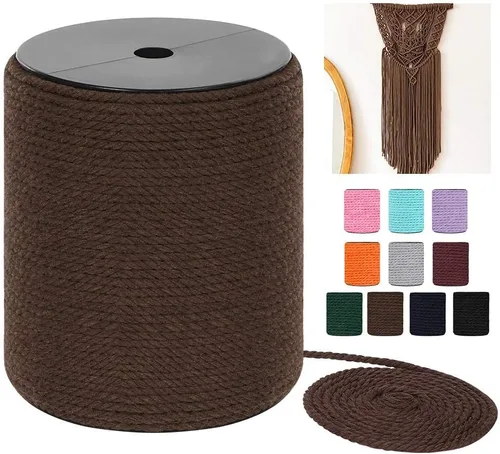 Vista 12 de Cordón de macramé, 0.118 pulgadas x 328 yardas