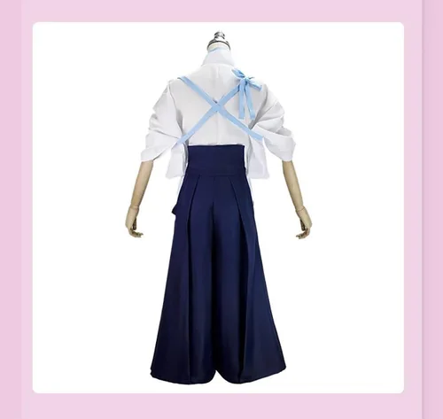 Vista 3 de Kamisato Ayaka Cosplay Kimono Genshin Impact - Vestido de disfraz