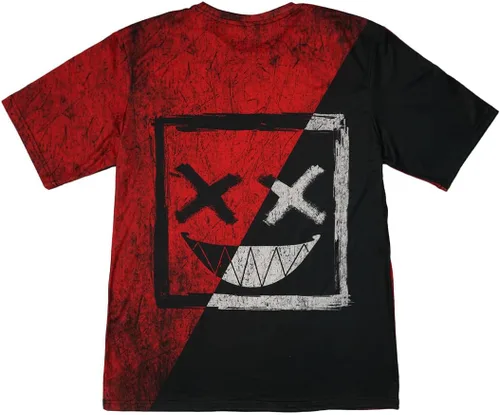 Vista 4 de Camiseta de manga corta con estampado de calavera callejera para hombre