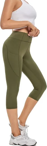 Vista 5 de adorence Leggings para mujer con bolsillos (suaves, de cintura alta y opaca), pantalones de yoga, leggings de entrenamiento para mujer