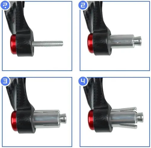 Vista 3 de Accesorios de motocicleta para FZ16 FZ25 2008-2018 empuñaduras de manillar de freno final de embrague protectores de palanca de embrague