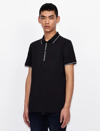 Vista 5 de AX ARMANI EXCHANGE - Polo de punto con cremallera para hombre