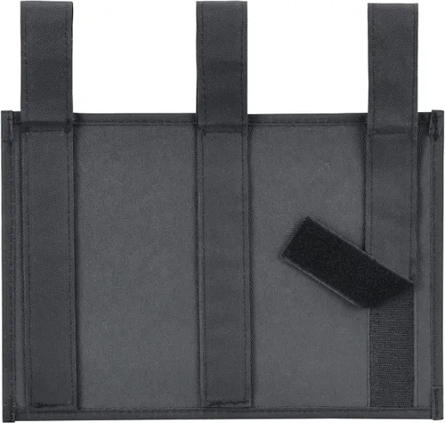 Vista 5 de Zafit Organizador colgante para mesita de noche, organizador de almacenamiento para revistas, teléfono, control remoto (4 bolsillos, negro)