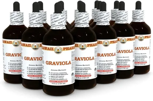 Vista 3 de Extracto líquido de Graviola, Graviola (Annona Muricata) Suplemento de tintura de hojas secas 15x4 oz