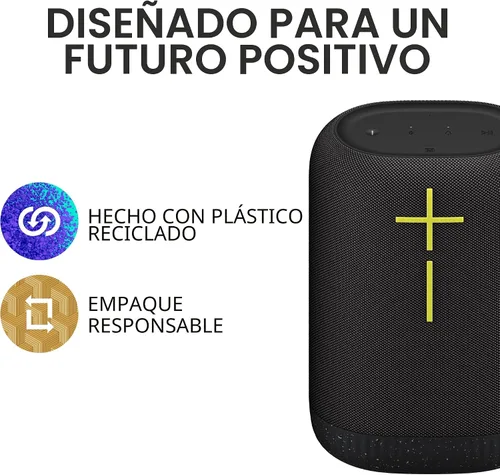 Vista 6 de Ultimate Ears EPICBOOM, altavoz Bluetooth portátil impermeable, graves grandes, sonido de 360 grados, altavoces inalámbricos, IP67, batería de 17