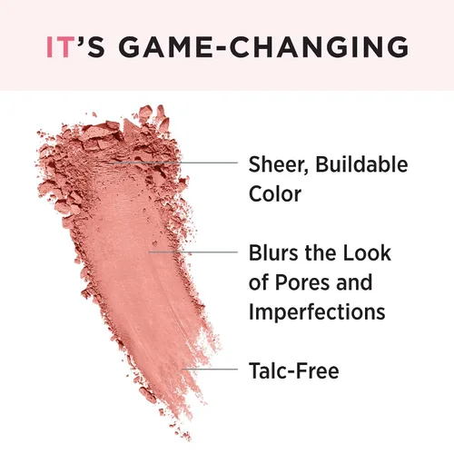 Vista 3 de IT Cosmetics Bye Bye Pores Blush – Color transparente y edificable – Difunde el aspecto de poros e imperfecciones – Con seda, colágeno hidrolizado