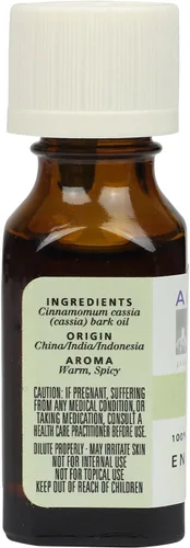 Vista 2 de Aura Cacia Aceite Esencial Puro Corteza de Cassia - 0.5 fl oz (Paquete de 2)