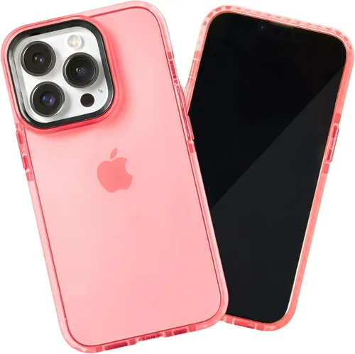Vista 56 de SteepLab Funda de barrera para iPhone 13, protección de 360 grados que absorbe impactos con bisel elevado y colores llamativos (cielo azul brillante)