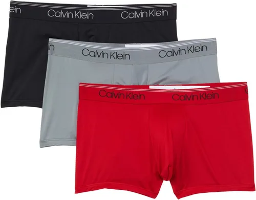 Vista 13 de Calvin Klein Ropa interior de microfibra elástica para hombre, paquete de 3 troncos 3 Negro