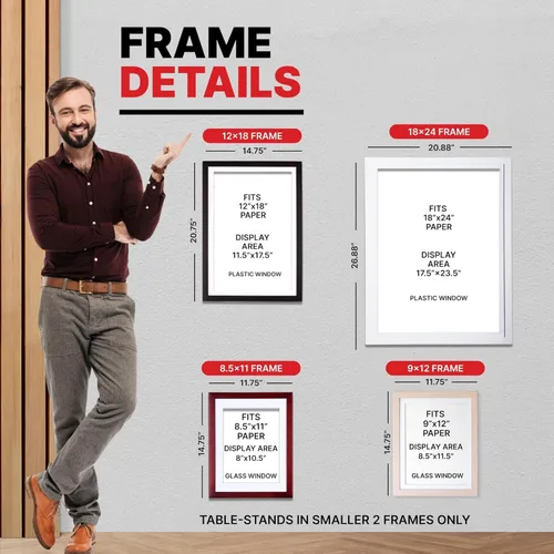 Vista 7 de Dynamic Frames Li'l Davinci Armario de arte, almacena hasta 50 piezas de arte de 8.5 x 11 pulgadas, dimensiones exteriores del marco de madera