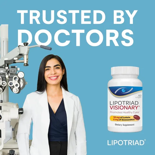 Vista 5 de lipotriad Visionary areds2 Base Eye Vitaminas y Minerales Suplemento – Incluye todos los 6 ingredientes clave en el estudio de Areds 2 – 2 MO