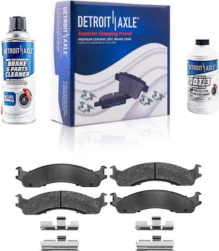 Vista 131 de Detroit Axle - Pastillas de Freno Traseras de Cerámica Izquierda Reemplazo de Pinza para Silverado Sierra Suburban 1500 Tahoe Yukon Escalade ESV EXT